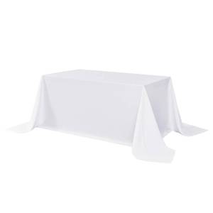 lot 4348 image: Sancua Rectangle Tablecloth, 90 x 156 Inch, White
