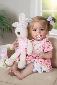 lot 5769 image: CHAREX Reborn Baby Doll 20-Inch Lifelike Girl