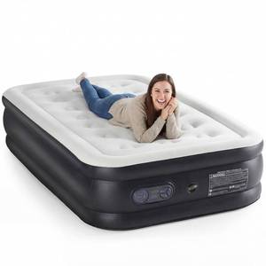 lot 5831 image: NEWBULIG Twin Air Mattress 18 Inch with Built-In Pump
