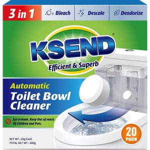 lot 6090 image: Ksend Toilet Bowl Cleaner Tablets, 13-Pack