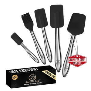 lot 6098 image: Gourmet Easy 5-Piece Silicone Spatula Set