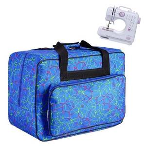 lot 6108 image: JanTeelGO Sewing Machine Carrying Case Tote Bag Blue