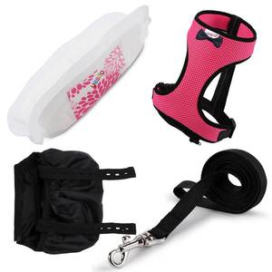 lot 6123 image: Yesito Adjustable Chicken Harness & Diaper with 5.4ft Leash
