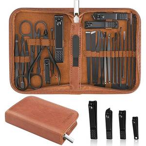 lot 6128 image: MINKINH 26-Piece Manicure Set with Stainless Steel Tools
