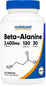 lot 6129 image: Nutricost Beta-Alanine Capsules 3400mg 120ct