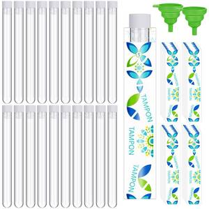 lot 6136 image: Baderke 62-Piece Plastic Tube Set with Silicone Funnels