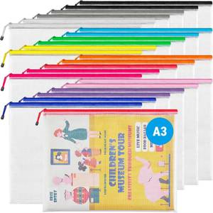 lot 6145 image: JARLINK A3 Mesh Zipper Pouch 24-Pack Waterproof