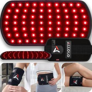 lot 6157 image: ALLOLO Red Light Therapy Belt with Timer and Remote