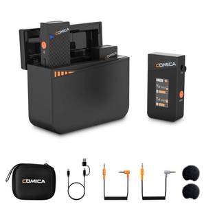 lot 6162 image: COMICA Vimo C3 Wireless Lavalier Microphone System