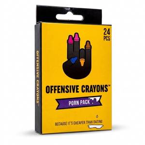 lot 6196 image: MilkToast Brands Offensive Crayons Adult Edition 24-Pack