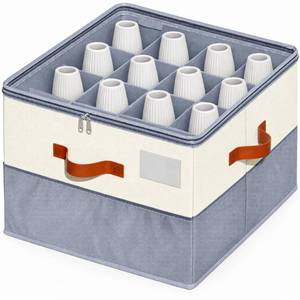 lot 7646 image: TEMYFIVE Vase Storage Organizer Box 17x17x12.6 Inch