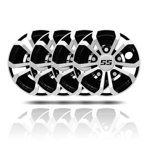lot 7647 image: Hangkunnee 8 Inch Golf Cart Wheel Covers, Set of 4