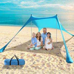 lot 7672 image: Pleneal Beach Tent Sun Shelter 10x10 Ft UPF50