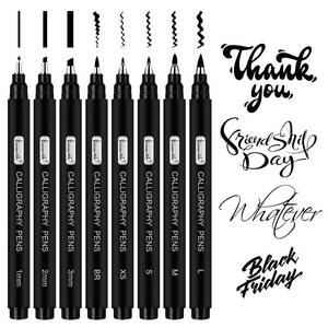 lot 8073 image: Brusarth Calligraphy Pens 10-Size Set