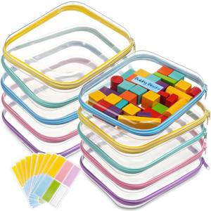 lot 8093 image: Sanwuta 10-Piece Clear Hard Zipper Case Set, Medium