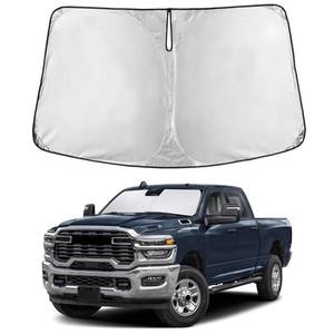 lot 8112 image: EcoNour Windshield Sunshade for Dodge Ram 1500 2011-2018