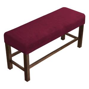 lot 8119 image: PrinceDeco Velvet Spandex Bench Cover Large Burgundy