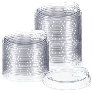 lot 8123 image: Acellegic Strawless Sip Lids Clear 95mm 50 Pack
