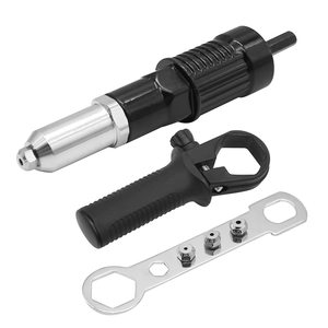 lot 8131 image: Vkinman Pop Rivet Gun Adapter Kit with 4 Heads