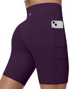lot 8380 image: Moozava Womens Biker Shorts High Waist 8 L Deep Purple