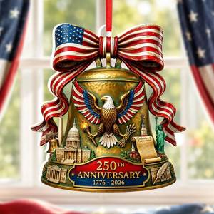 lot 8416 image: USA 250th Anniversary Acrylic Ornament
