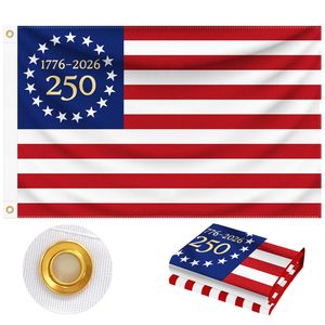 lot 8423 image: Geodurn 250th Anniversary American Flag 3x5 ft