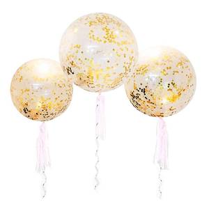 lot 8426 image: GXONE 36 Inch Jumbo Confetti Balloons, Set of 6