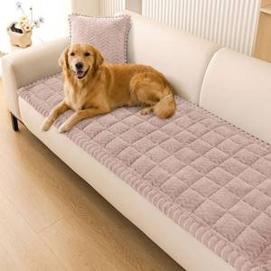 lot 11337 image: Smiry Couch Cover for Dogs, Non-Slip Fuzzy Pet Sofa Covers