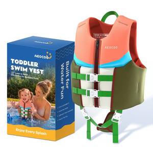 lot 11342 image: AEOCOO Toddler Swim Vest 20-30 lbs, XS 2-4 Years