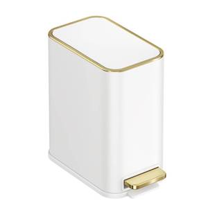 lot 11344 image: TIPGO Small Bathroom Trash Can with Lid, 5L