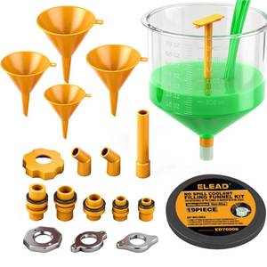 lot 11345 image: ELEAD 19-Piece Coolant Funnel Kit
