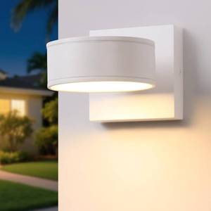 lot 11349 image: Fire Wolf Aluminum LED Outdoor Wall Light, Modern Black 3000K