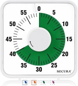 lot 11365 image: Secura Visual Timer 7.5 Inch Mechanical Countdown