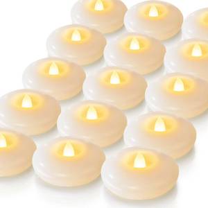 lot 1056 image: Homemory 24 Pack 3 Flameless LED Floating Candles