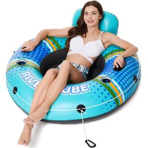 lot 1087 image: Jasonwell Inflatable River Tube Float 47 with Cup Holders