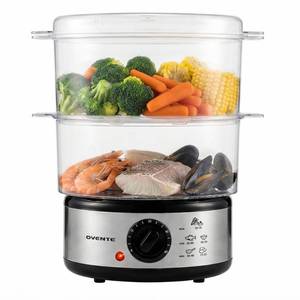 lot 1106 image: Ovente 2-Tier Electric Food Steamer 5 Qt FS62S