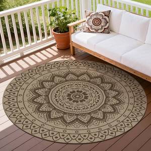 lot 1128 image: VSIWB Faux Jute Round Rug 5ft