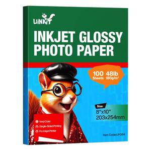 lot 2359 image: Uinkit Glossy Inkjet Photo Paper 8x10 180gsm