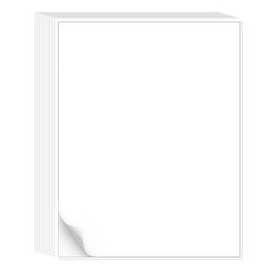 lot 4317 image: Matte Printable White Sticker Paper 8.5 x 11 (30 Sheets)