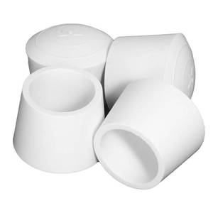 lot 4354 image: Zinkebol Chair Leg Caps 1 Inch White Rubber 4 Pack