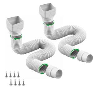 lot 7645 image: Binazon Gutter Downspout Extension 21-62 Inches