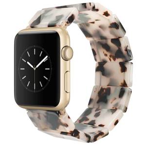 lot 20497 image: Heesch Resin Apple Watch Band 384041mm Ivory Tortoise