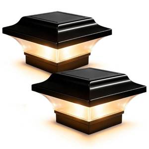 lot 12095 image: Classy Caps Imperial Solar Post Cap Black Aluminum