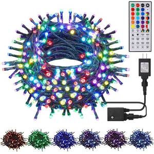 lot 12117 image: 66ft 200 LED RGB String Lights with Remote Control