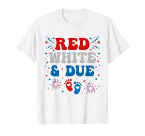 lot 12121 image: 4th Of July Pregnancy Independence Day Maternity T-Shirt