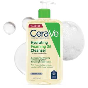 lot 12156 image: CeraVe Hydrating Foaming Oil Facial Cleanser 19oz