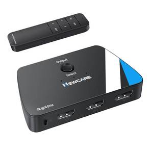 lot 12162 image: NEWCARE HDMI Switch 3 in 1 Out 4K60Hz with Remote
