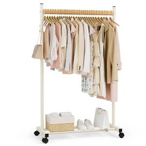 lot 19498 image: SpaceHidden Rolling Clothes Rack with the Bottom Shelf