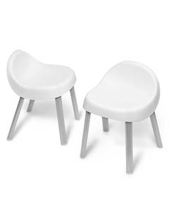 lot 11373 image: Skip Hop Toddler Activity Chairs Set of 2 Metal White