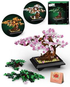 lot 11424 image: Muiurple 4 in 1 Cherry Blossom Bonsai Building Set